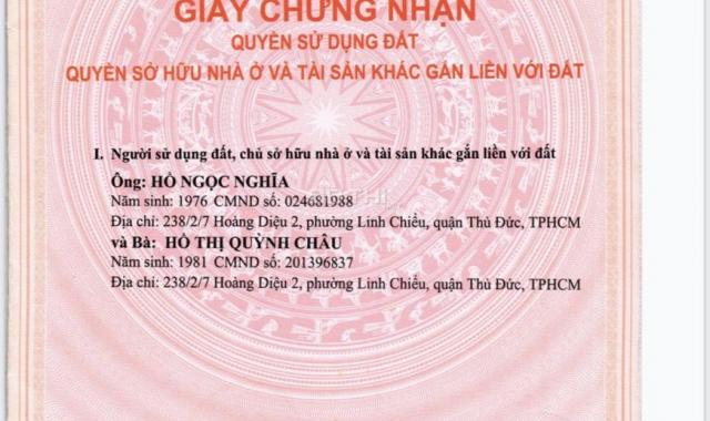 Bán đất tại đường Hoàng Diệu 2, Phường Linh Chiểu, Thủ Đức, Hồ Chí Minh diện tích 262m2