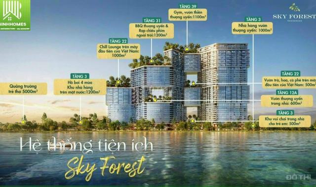 Bán căn hộ 2PN sân vườn rộng Sky Forest - KĐT Ecopark, 102m2, 750tr ký sở hữu ngay