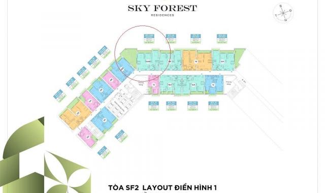 Bán căn hộ 2PN sân vườn rộng Sky Forest - KĐT Ecopark, 102m2, 750tr ký sở hữu ngay