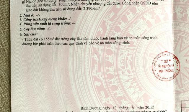Bán đất tại đường DH708, Xã Định Hiệp, Dầu Tiếng, Bình Dương diện tích 2690m2 giá 3,875 tỷ
