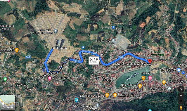 Bán đất dự án quy hoạch hành chính mới - Cách hồ Sapa 4p di chuyển - Trung tâm SaPa