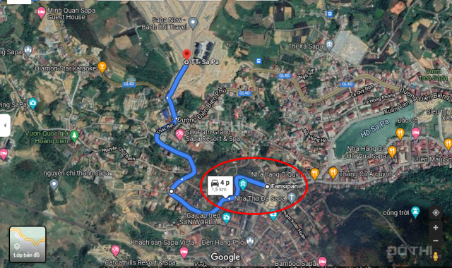 Bán đất dự án quy hoạch hành chính mới - Cách hồ Sapa 4p di chuyển - Trung tâm SaPa