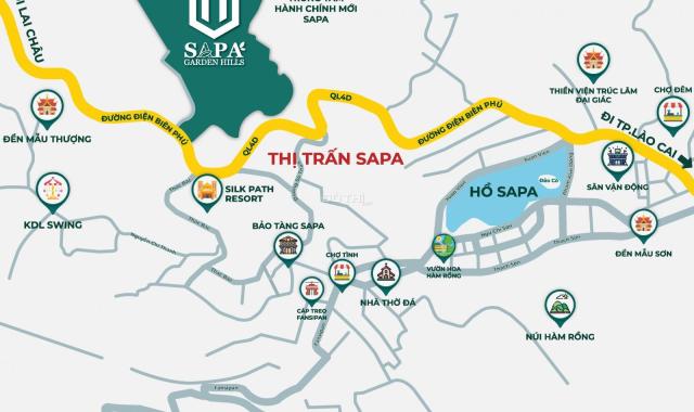 Bán đất dự án quy hoạch hành chính mới - Cách hồ Sapa 4p di chuyển - Trung tâm SaPa