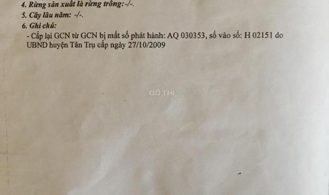 Cần bán lô đất mặt tiền vị trí đẹp tại Tân Trụ, Long An