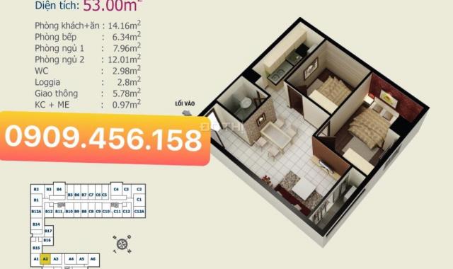 Bán căn hộ chung cư HQC Hóc Môn chỉ 1,28 tỷ căn 64m2