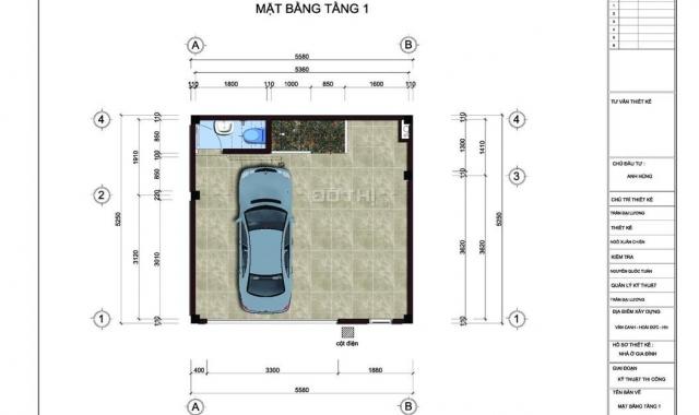 Bán nhà Vân Canh đường An Trai lô góc 2 mặt thoáng DT 32m2 x 5 tầng 5PN, MT 5.58m có gara ô tô