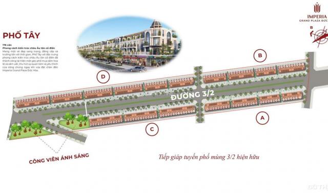 Shophouse lộ giới 30m Đức Hòa Long An