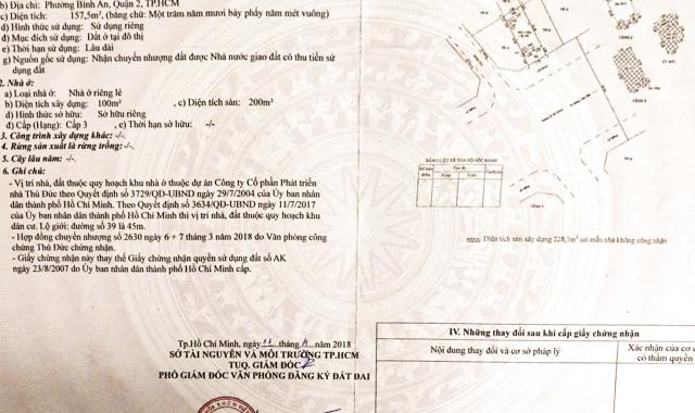 Bán nhà phố tại Thủ Đức ngay mặt tiền đường Số 39, khu Trần Não, An Khánh, Q2 cũ, 157.5m2