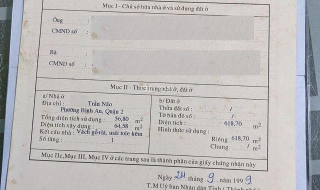 Bán nhà đường Số 18 khu Trần Não gần hầm Thủ Thiêm (619m2) 180 tỷ, tel 0918.481.296