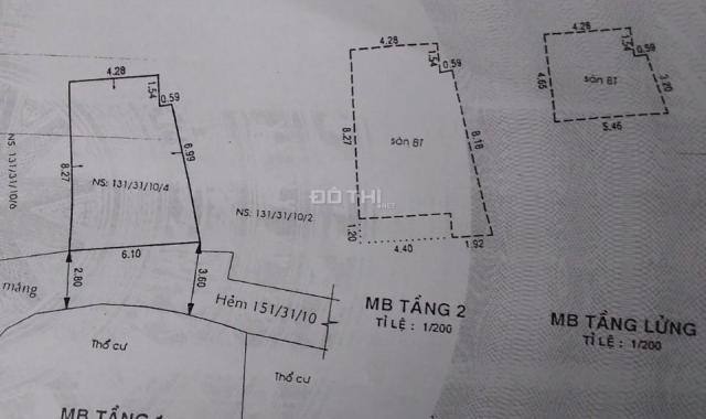 Bán nhà Tân Phú, gần Đầm Sen, ủy ban nhân dân phường Tân Thới Hòa Tân Phú. Diện tích 44m2