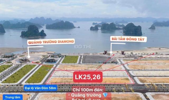Đầu tư đất nền mặt biển sinh lời khủng dự án Phương Đông Vân Đồn LK25 - 26 cách biển 100m