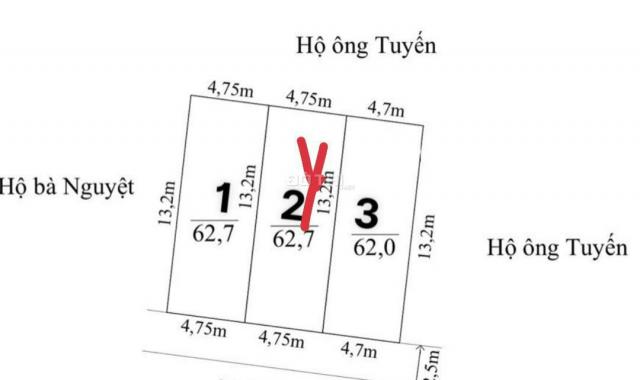 Bán đất tại Xã Đặng Cương, An Dương, Hải Phòng diện tích 62.7m2 giá 970 triệu