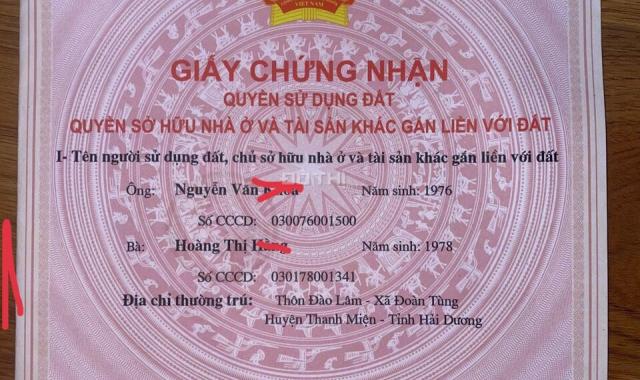 Bán đất tại xã Thanh Miện, Thanh Miện, Hải Dương diện tích 76,5m2