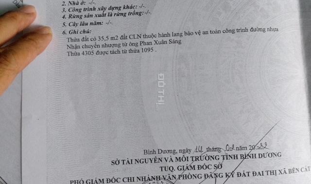 Bán lô đất Thới Hòa ngay đại học Việt Đức 1 sẹc Quốc Lộ 13 đường nhựa 5m thông diện tích 7x22m