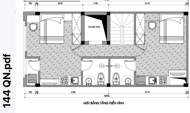 Quan Nhân 12 phòng khép kín - 8 tầng - Thang máy - View hồ - Ô tô sát nhà 64m2 ngang 5m giá 8,5 tỷ