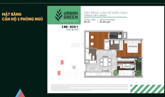 Căn hộ Urban Green CĐT Đảo Kim Cương TP Thủ Đức giá chỉ 59tr/m2. 30% HĐMB