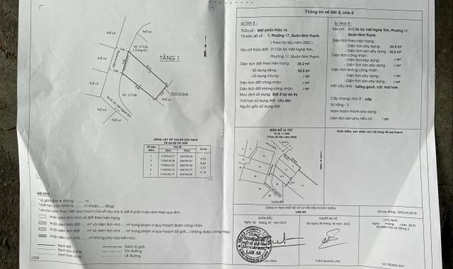 Bán nhà riêng tại đường Xô Viết Nghệ Tĩnh, Phường 17, Bình Thạnh, Hồ Chí Minh diện tích 32m2