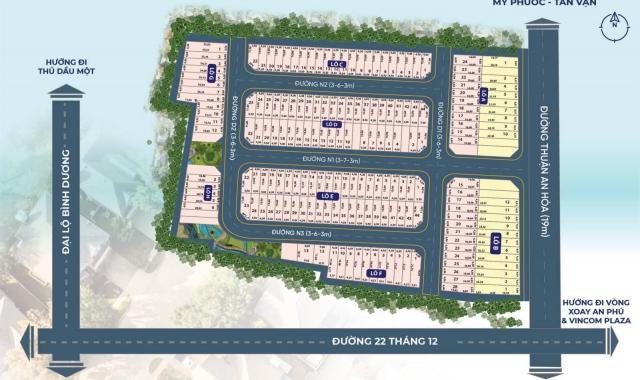 Bán đất nền dự án tại dự án khu dân cư An Residence, Thuận An, Bình Dương DT 67.5m2 giá TT 850tr
