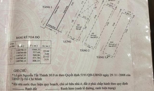 Bán gấp nhà mặt tiền Nguyễn Tất Thành, Q4, 84m2, 5 lầu, chỉ 11,99 tỷ