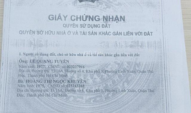 Bán đất tại Phường Hiệp Bình Phước, Thủ Đức, Hồ Chí Minh diện tích 282.5m2 giá 10.9 tỷ