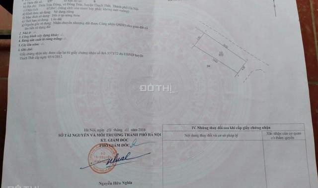 Nhỉnh tỷ sở hữu lô góc 2 mặt tiền 67m2 tại Đồng Trúc, Thạch Thất HN