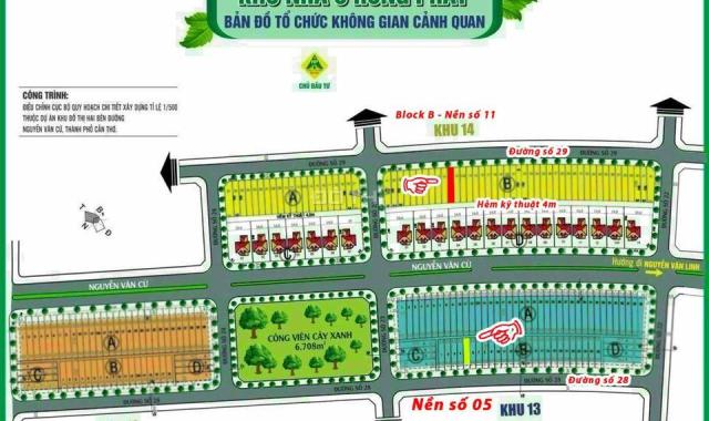Bán nền khu dân cư Hồng Phát (Khu 13 & khu 14) - gần trường đại học Nam Cần Thơ