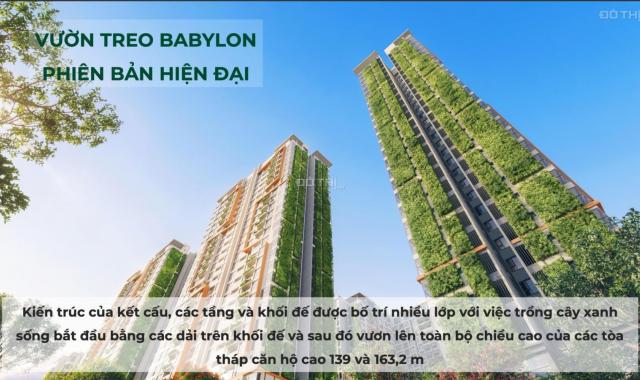 Căn hộ cao cấp phiên bản vườn treo Babylon phủ đầy mảng xanh giá sốc chỉ từ 46tr/m2 tại Vinhomes Q9