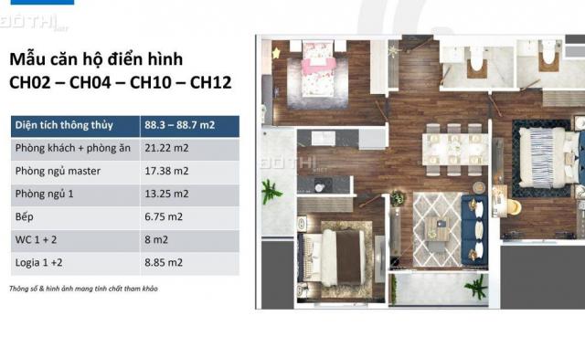 Bán căn góc 90m2, 3PN, cửa Đông Nam chung cư The Terra An Hưng, Hà Đông; giá 2,95 tỷ. Lh 0903222591