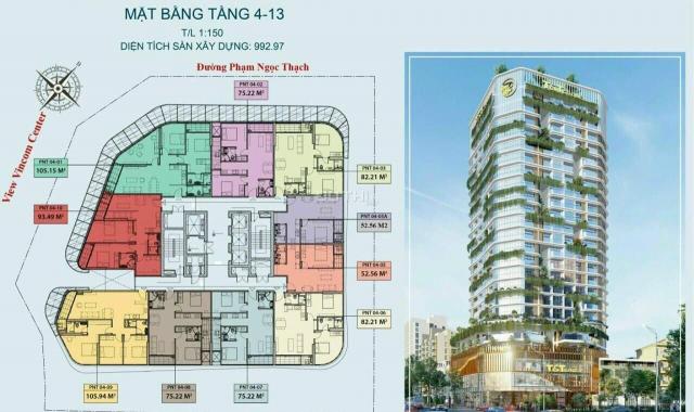 Bán chung cư cao cấp T&T Capella Phạm Ngọc Thạch, Đống Đa, 93m2, 3PN, 2WC