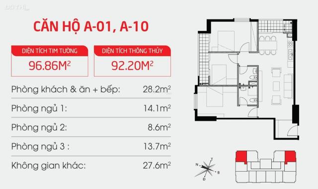 Chính chủ cần bán lô góc 3 phòng ngủ tầng trung 92m2 Hateco Hoàng Mai giá nhỉnh 2 tỷ full đồ