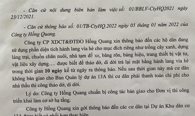 Bán nền biệt thự góc công viên đường 14m KDC Hồng Quang 13A đẹp nhất dự án giá 30tr/m2