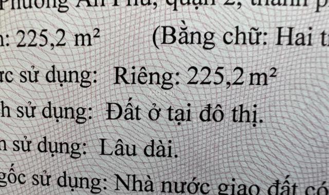 Bán đất An Phú An Khánh đường 31A khu C1408 mặt tiền công viên (225m2) 200 triệu/m2