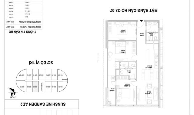 Cắt lỗ căn chung cư Sunshine Garden đường Dương Văn Bé diện tích 109m2, giá 4,1 tỷ