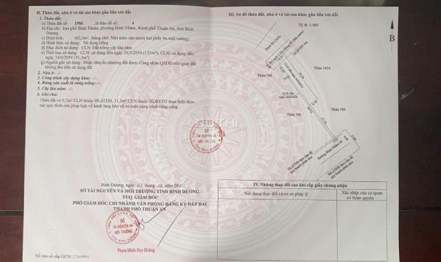 Đất Bình Nhâm TP Thuận An, BD. 162m2