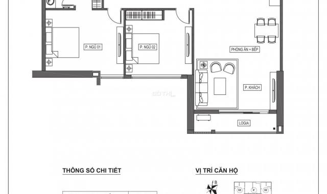 Căn hộ 3 phòng ngủ, căn góc thiết kế đẹp, 120m2, ban công Đông Nam, HPC Landmark 105