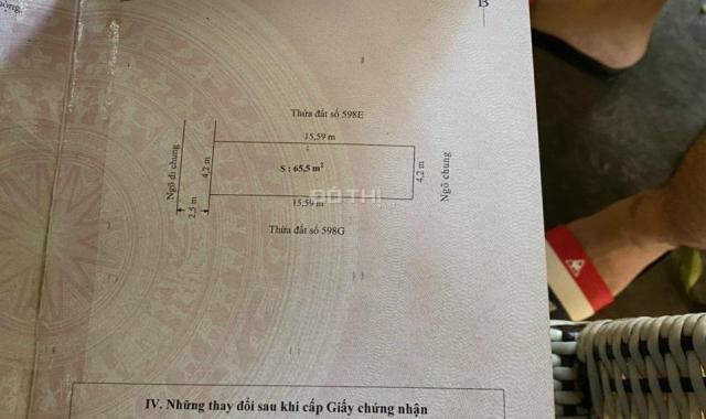 Cần bán lô đất 65,5m2 tại Tràng Duệ, Lê Lợi, An Dương giá chỉ 890 triệu