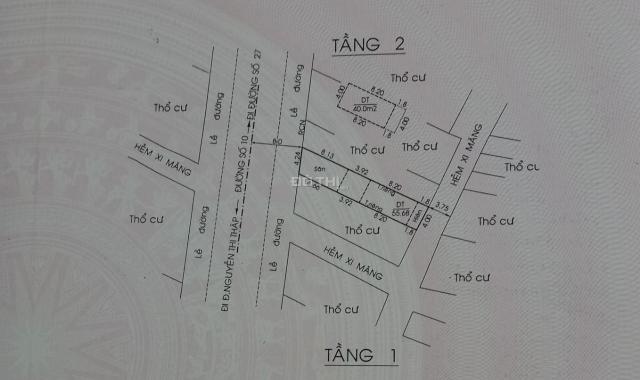 Bán đất 4x21,3m đường Số 10 phường Tân Quy, Quận 7. Vị trí kinh doanh