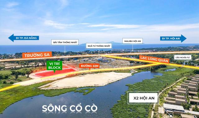 Đất ven sông Cổ Cò giá từ 1.7 tỷ/nền - view sông kề biển