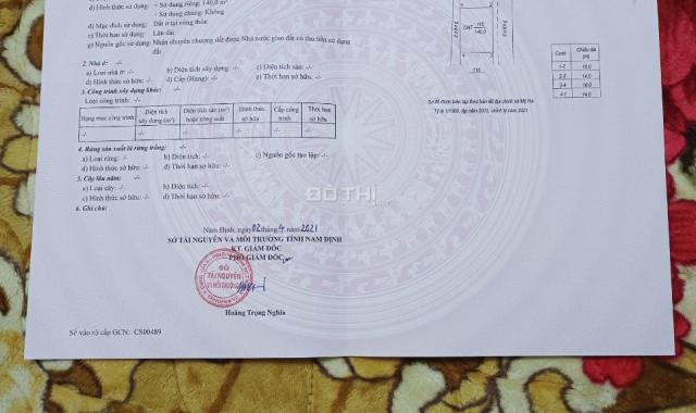 Chính chủ bán đất Mỹ Hà - Nam Định, 140m2, mặt tiền 14m, 2 mặt tiền, giá chỉ 2 tỷ