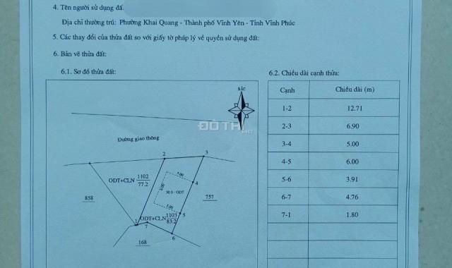 Bán lô đất 83m2 kinh doanh giáp chợ Vina và KCN Khai Quang