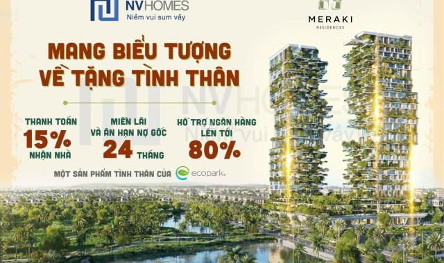 Mở bán chung cư Meraki Residences - An cư nghỉ dưỡng - Kết nối bệnh viện - Vị trí đẹp trong Ecopark