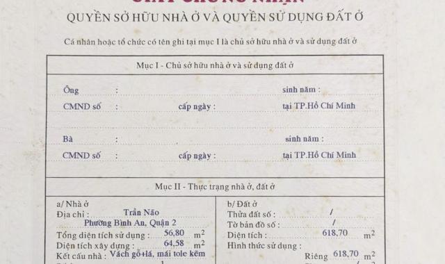 Bán đất tại Trần Não Q2 gồm 2 lô mặt tiền kinh doanh tại Trần Não, An Khánh, Thủ Đức