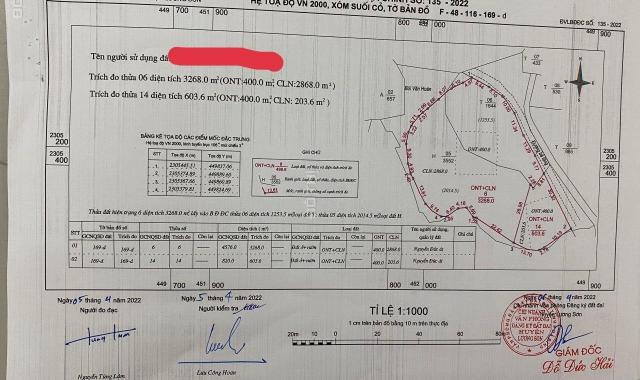 Giá rẻ, mặt tiền rộng, đường ô tô tránh, bám suối nhỏ, Hà Nội 40km