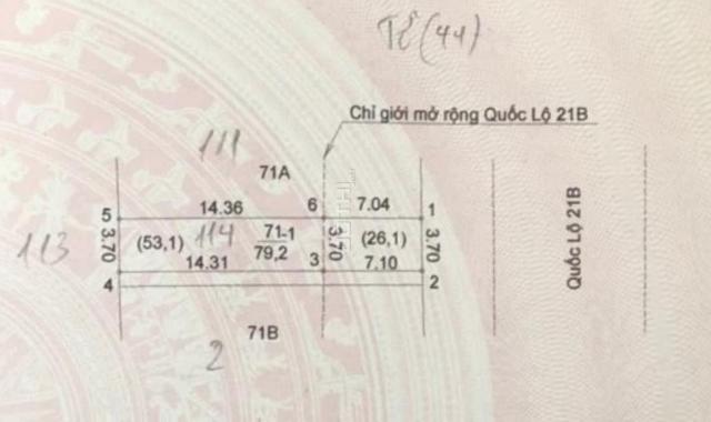 Cần bán gấp nhà mặt phố Xốm - Ql21B, kinh doanh sầm uất, lô góc, 80m2, 7.5 tỷ