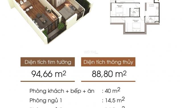 Chính chủ bán căn 88m2 - 3 phòng ngủ tại Five Star Kim Giang