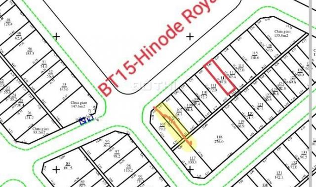 Bán rẻ lô đất sổ đỏ 58,8m2 sát dự án Hinode Royal Park
