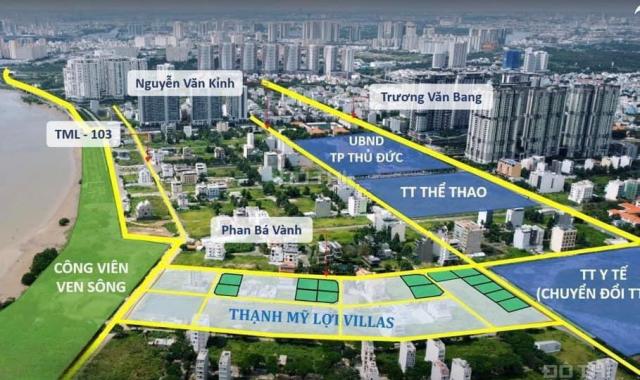 Giỏ hàng biệt thự dự án Thạnh Mỹ Lợi Villas, chỉ còn 10 căn, giá đất từ 190tr/m2