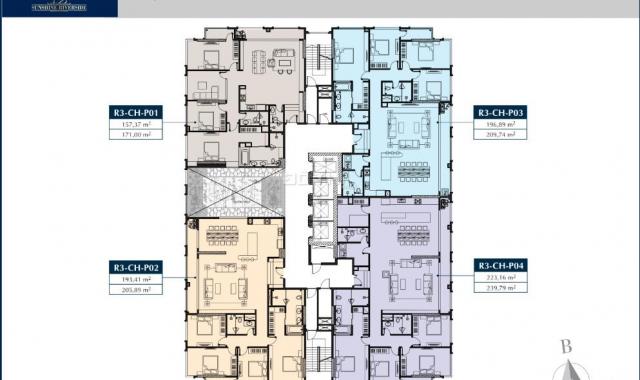 Bán căn Penthouse Tây Hồ 226m2 toà Sunshine Riverside đường Võ Chí Công đối diện Lotte Mall