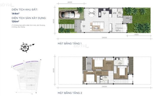 Shophouse Florida 1 - 2 mặt tiền đường xuyên tâm giá 7,5 tỷ