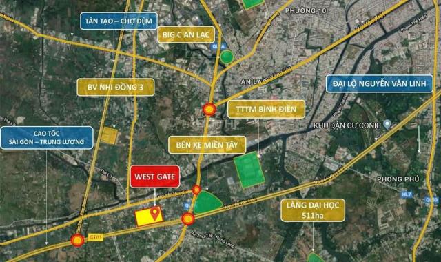 Bán căn hộ Westgate 3PN giáp công viên Tân Túc, chỉ 600 triệu sở hữu ngay, sổ hồng riêng